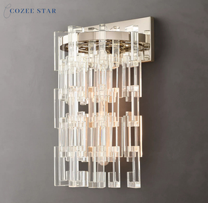 Aplique de pared Marignan redondo moderno, accesorio de iluminación interior con base LED E26, cuerpo de latón y pantalla de cristal para sala de estar - Product Image 6
