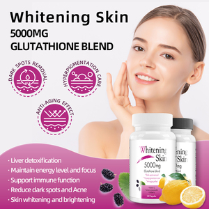 Mezcla de Glutatión Blanqueadora de Piel DUOZI - 120 Cápsulas, Suplemento Aclarante de Piel con Vitamina C para Manchas Oscuras y Antienvejecimiento - Product Image 4