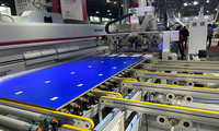 HUAHUA alta eficiencia 2 juegos de línea de máquina enrutadora CNC con solución inteligente de robot