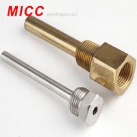 Disesuaikan lengan pelindung Thermowell Thermocouple Thermometer untuk pengukuran suhu OEM & ODM didukung