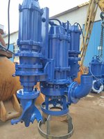 Pompe à boue submersible industrielle électrique verticale personnalisée avec agitateur pour dragage et pompage de sable