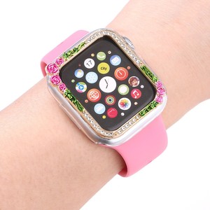 Nouvel Étui de Montre en PC à Motifs Peints et Incrustés de Diamants pour <span class=keywords><strong>Apple</strong></span> <span class=keywords><strong>Watch</strong></span> Series 5/6/7/8/9/<span class=keywords><strong>SE</strong></span> - Product Image 3
