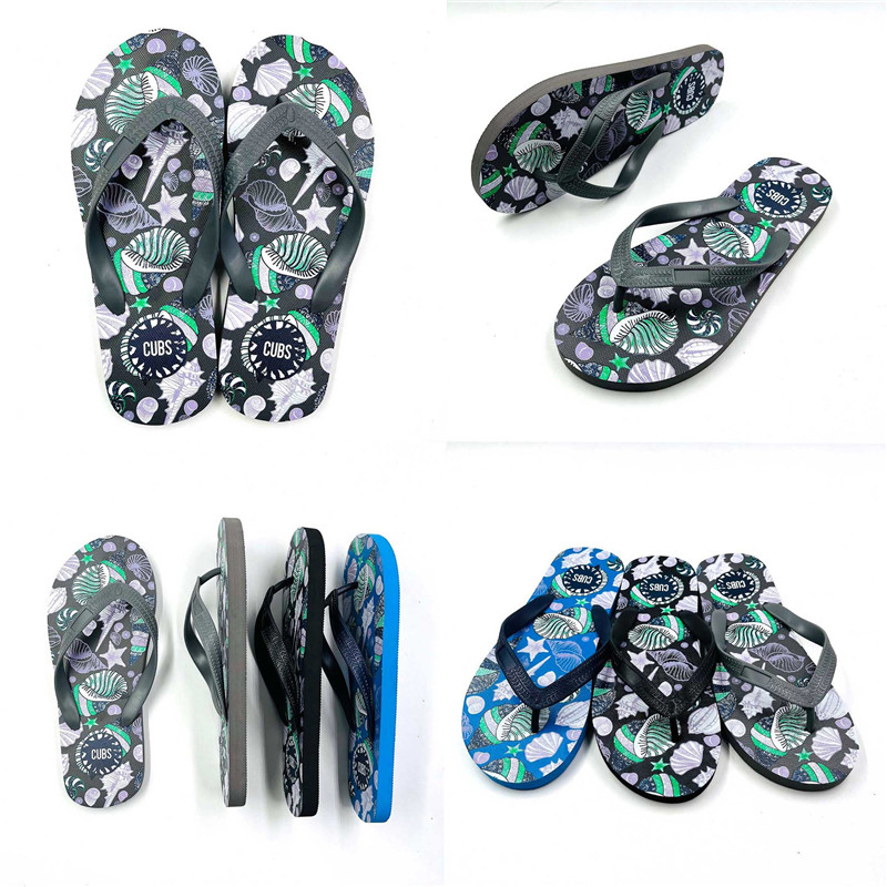 Custom Printed Eva Flip Flops Men Summer Beach Rubber Soft Non-Slip Filp-flops
