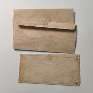 Juego de Escritura Personalizado al por Mayor de 11.5*26*5cm, Pluma de Pluma, Botella de Tinta, Papel para Cartas, Sobre en <span class=keywords><strong>Caja</strong></span> de Papel, Tema de Película Mágica - Product Image 5