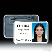 Badge nominatif vierge personnalisé avec logo, sublimation, badge nominatif pour le personnel avec support magnétique