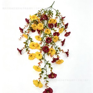 Guirlandes artificielles de glycine d'automne Songhe, 77 cm, fleurs en soie plastique, décoration extérieure, bouquet - Product Image 2