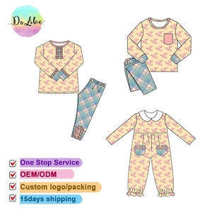 Combinaison bébé à imprimé floral et à carreaux, ensemble de 2 pièces pour enfants, body bébé à carreaux à manches longues, haut bébé, ensemble de pantalon pour enfants - Product Image 4
