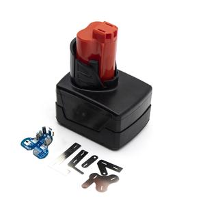 Casing Plastik Baterai 18650*9 <span class=keywords><strong>M</strong></span>-12S, Papan Perlindungan Pengisian Daya PCB untuk Mil Waukes 10.8V 12V <span class=keywords><strong>M</strong></span>-12S 6.0Ah 9.0Ah - Product Image 2