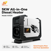 Chauffage au diesel tout-en-un OkyRie AX53V 5KW avec télécommande intelligente et protection contre la surchauffe pour camion et camping-car