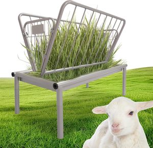 Personalize o alimentador pesado do gado com o telhado alimentador galvanizado da cabra do aço para bezerros carneiros cavalos Alpacas - Product Image 3