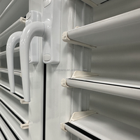 Fenêtres à battants en aluminium avec commande manuelle pour l'intimité et un flux d'air frais contrôlé