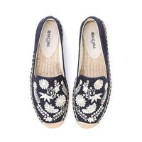 Espadrilles de pêcheur personnalisées brodées, confortables, tendance, plates, été-automne, antidérapantes, respirantes, légères, basses