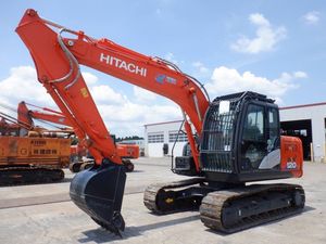 Hitachi Zaxis 120 Excavator Orange Color Track Type <b>Construction</b> <b>Machinery</b> - Product Image 2