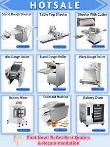 Dough Flattening Making Automatic Bread Bake Patisserie Phyllo Baklava Puff Pastry Dough Roller Sheeter Laminator Flatten Making Machine Maker Equipment