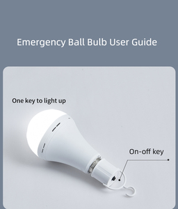 Bombilla LED de Emergencia Recargable de Alta Calidad E27 B22 de 7W 9W 12W 15W para Camping - Product Image 2