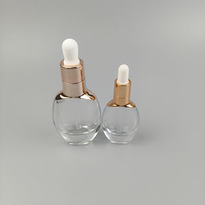 Proveedor ODM/OEM, Botella de Vidrio Transparente Cilíndrica de 20ml/30ml para Cosméticos con Gotero Dorado de PP - Product Image 6