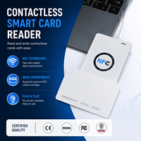 Lector/Grabador de Tarjetas Inteligentes sin Contacto NFC USB ACR122U, Compatible con Tarjetas MIFARE Nfc213 F08, Dispositivo NFC de Escritorio para Software