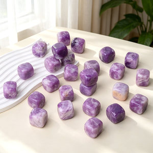 หินคริสตัลธรรมชาติขัดเงา ลีพิโดไลต์ทรงลูกบาศก์ สำหรับตกแต่ง ขายส่ง - Product Image 5