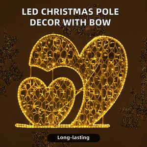 Neon-nữ Hoàng IP65 đánh giá ngoài trời giáng sinh cực trang trí với LED nguồn ánh sáng bauble Red Bow 2D ramadan ánh sáng 1-năm bảo hành - Product Image 2