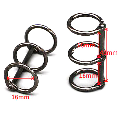Metal Binder Clip 32mm Snap Loose Leaf Book Ring for Paper