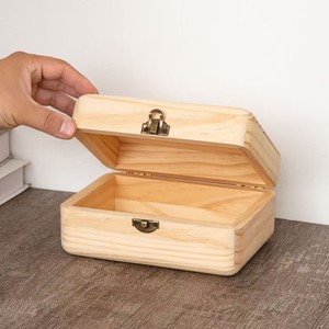 Caja de pañuelos de madera maciza, color nogal, capacidad de 12L, conveniente para almacenamiento en el hogar, oficina y escritorio - Product Image 3