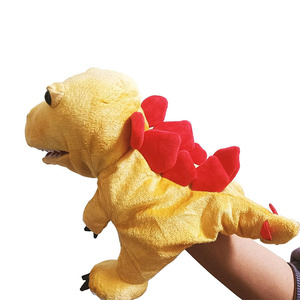 7932 réaliste peluche peluche dinosaure marionnettes à main pour enfant contes semblant jouer jouets doux bébé dinosaure marionnette - Product Image 3