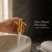 Pompe à savon en métal, pompe à shampoing en acier inoxydable 304 pour les toilettes scolaires, la maison et les restaurants