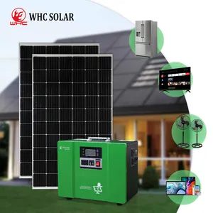 Ensemble de système de panneau d'énergie solaire, système d'énergie solaire hors réseau domestique, générateur portable, 6000W, 10kW