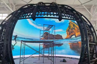 Écran LED sphérique personnalisé Globe P1.2/P1.5/P1.8/P2.5/P3/P4/P5/P6/P8/P10 pour publicité intérieure/extérieure dans les centres commerciaux