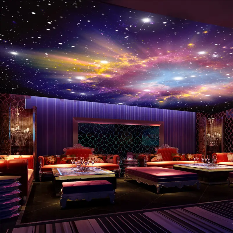 Custom Mural 3D Star Nebula Night Sky Wall Painting Ceiling Smallpox Wallpaper Bedroom Sofa TV Background Galaxy Photo Wallpaper