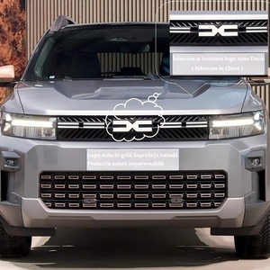 Dacia Front Grill Logo Emblem Aluminum Luxury Style Glue Tape Installation - Product Image 3