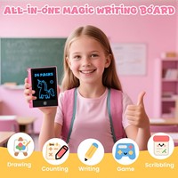 Tablette d'écriture LCD miniature en plastique de 4,4 pouces pour enfants et tout-petits, effaçable, réutilisable, tableau à gribouiller non adhésif, sans piles, pour l'école