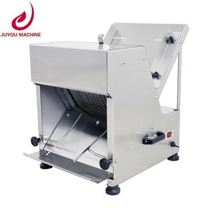 JUYOU Máquina Cortadora de Pan de Mesa de Acero Inoxidable Comercial Rebanadora Eléctrica para Tostadas para Uso Industrial en Tiendas de Panadería - Product Image 1