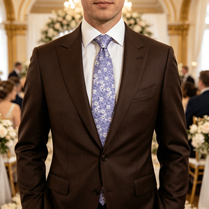 Cravate en soie pour homme Paisley, cravate de qualité pour mariage, affaires, fête, 7 cm, design tendance - Product Image 1