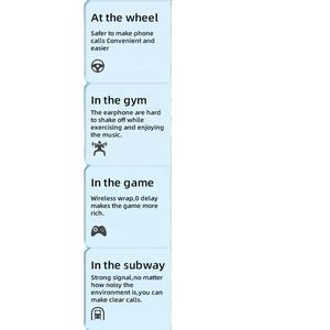 Écouteurs de voiture 2 en 1 avec adaptateur de chargeur rapide PD Microphone Casque <span class=keywords><strong>sans</strong></span> fil à réduction de bruit Écouteurs de voiture - Product Image 3