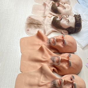<span class=keywords><strong>Ultra</strong></span>-réaliste Halloween hommes Silicone visage couverture rapide-transformer Cosplay homme <span class=keywords><strong>masque</strong></span> barbes Crossdresser poitrine forme - Product Image 2