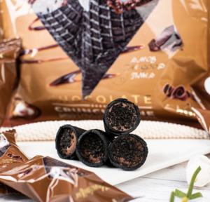 KENLAIFU Preisgünstige Schokoladenwaffeln mit Nüssen und individuellem Logo, 300g*24 Beutel, verzehrfertig, Halal-zertifiziert - Product Image 1