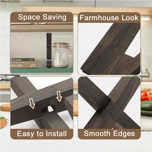 Handmade Wooden Recipe Rack Book Holder Kitchen Counter Stand Simple Style <b>Solid</b> <b>Wood</b> <b>Desk</b> Organizer - Product Image 4