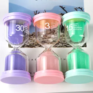 Directly Buy China Wholesale Craft Home decorative hour glass 15 minute hourglass sand timer shower clock glass hourglass