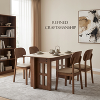 Nouvelle table à manger en bois massif de style chinois, table à manger moderne et simple pour la maison, table à manger rectangulaire