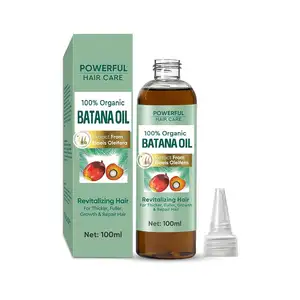 Grosir 100% minyak Batana murni & alami organik mendorong kesehatan rambut minyak Batana untuk perawatan pertumbuhan rambut