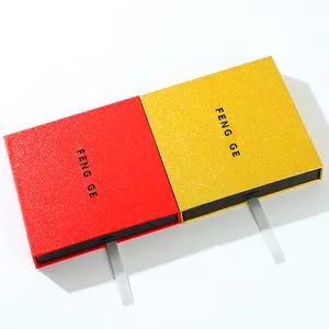 Wholesale Shining Paper Box Press-on Nail Drawer Box PE Film Suspension Box Inside Nail Accessories Reusable