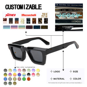 Gafas de Sol Cuadradas Unisex, Montura Completa de Concha de Tortuga, Lentes Oscuras, Protección UV400, Moda para Adultos - Product Image 2