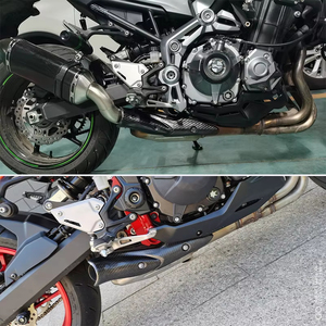 Tuyau de liaison intermédiaire d'échappement de <span class=keywords><strong>moto</strong></span>, protection thermique en fibre de carbone, coque anti-brûlure, compatible avec <span class=keywords><strong>Kawasaki</strong></span> Z900 Ninja <span class=keywords><strong>900</strong></span> - Product Image 6