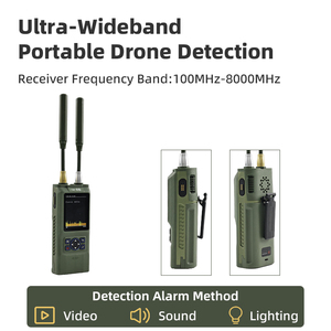 70MHz-6.2GHz Tam Bantlı El Tipi Drone Dedektörü, DJI FPV İHA'ları Tüm Kanallarını Tanıtmak İçin Bileklik Saatiyle Desteklenir - Product Image 1