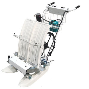 Transplanteur de riz à deux rangs à poussée automatique, transplanteur à roues, usage domestique, ferme, moteur à engrenages 36V 360W - Product Image 3