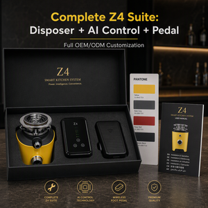 Triturador de Residuos Alimenticios Doméstico con Pantalla Inteligente, Motor de Imán Permanente de 1HP, Alimentación Continua, Acero Inoxidable, Clase de Eficiencia Energética - Product Image 5