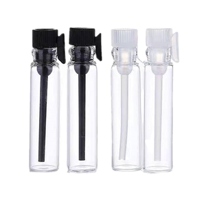 Factory Stock 1ml 2ml 3ml Clear Mini Sample Traveling Tube Glass Perfume Drip Vials <b>Bottle</b> with Plastic <b>Stopper</b> - Product Image 4