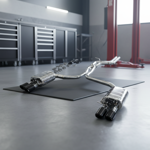 Difusor Trasero de Escape con Válvula <span class=keywords><strong>Tronic</strong></span> de Acero Inoxidable 304 para <span class=keywords><strong>Audi</strong></span> A7 <span class=keywords><strong>S</strong></span> Line 4 Puertas Sedán 2014 2016 2018, Estilo RS7 - Product Image 3