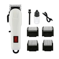 Tondeuse à cheveux électrique transfrontalière avec marques gravées, écran LED, pour usage domestique, rechargeable par USB